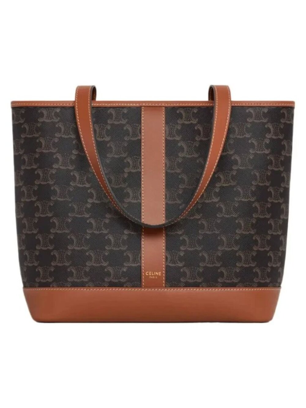 CELINE Cabas Tote Bag Shopping Bag Handbag Small Size Women's 10.4x4.7x9 in